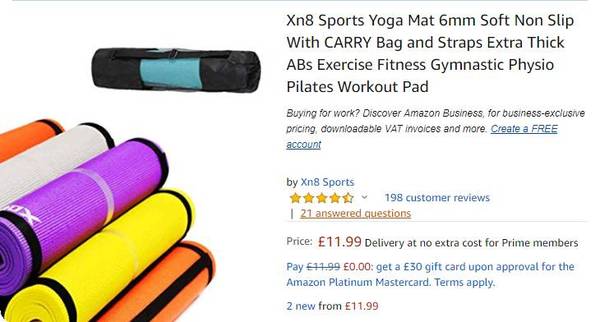 Yoga mat, sore knees