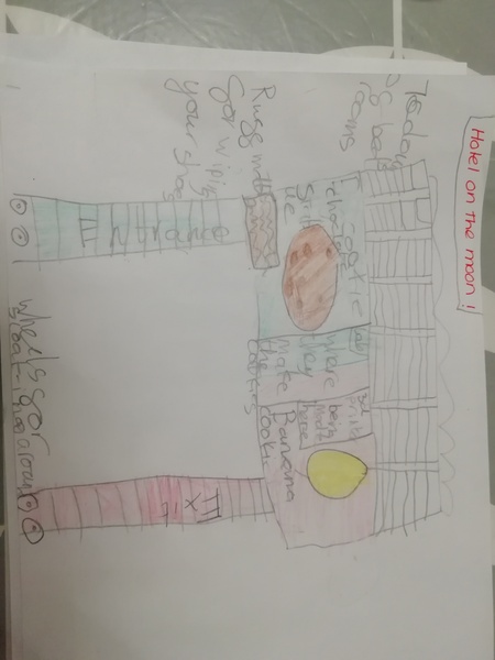 What should the first hotel on the moon look like? Share your children’s drawings