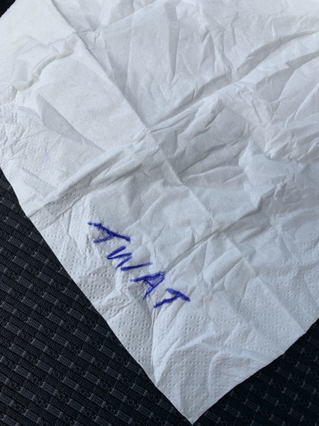 Parking! With diagram! And a left note!