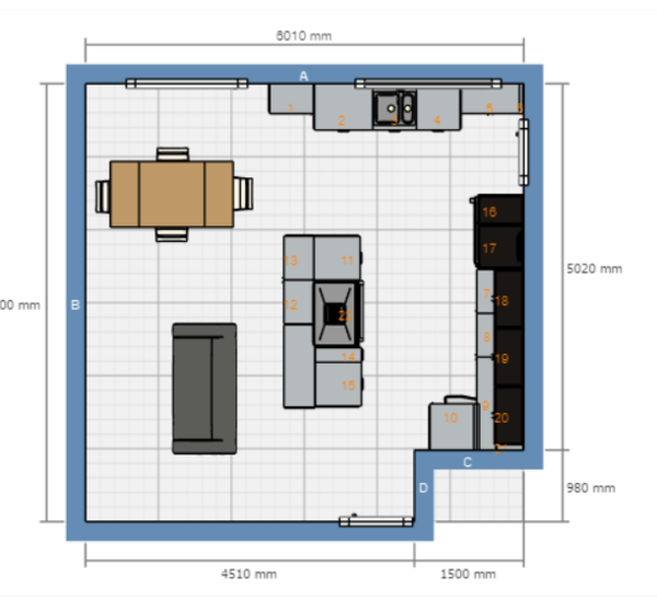 Opinions on kitchen/diner layout and what lights would you have?