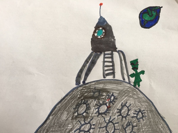 What should the first hotel on the moon look like? Share your children’s drawings