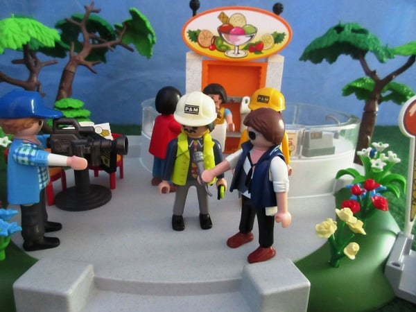 It's the summer holiday season for the Playmobil people in our house...