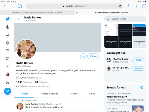 Katie Barker Twitter