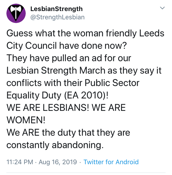 Supporting our lesbian sisters THREAD EDITED BY MNHQ AT OP'S REQUEST