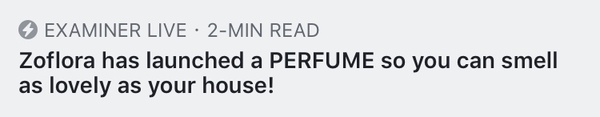 Zoflora perfume coming supermarkets in September