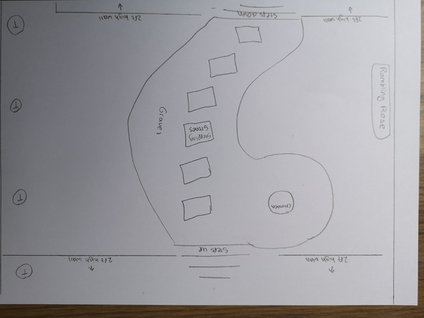 Help me plan a clay soil border