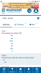 The "hide" ellipses have moved to beneath the thread title and are oddly spaced.
