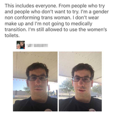 **Solution** 'CIS' women and transwoman form a class together