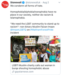 Shocking behaviour towards lesbians at Leeds 'pride' today