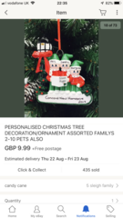 Personalised Tree Decorations