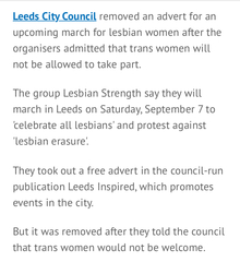Supporting our lesbian sisters THREAD EDITED BY MNHQ AT OP'S REQUEST