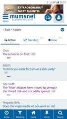 The "hide" ellipses have moved to beneath the thread title and are oddly spaced.