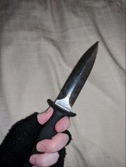 Taking a sword to the toilets