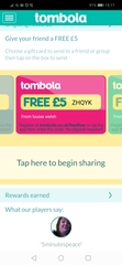 Tombola free £5 codes