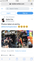 Pup play fans dance for children at Pride