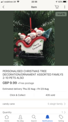 Personalised Tree Decorations