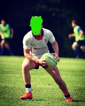 Interview suit for rugby playing DS