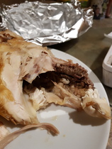 Dodgy looking roast chicken - HELP!