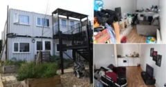 Thousands of children forced to grow up in shipping containers