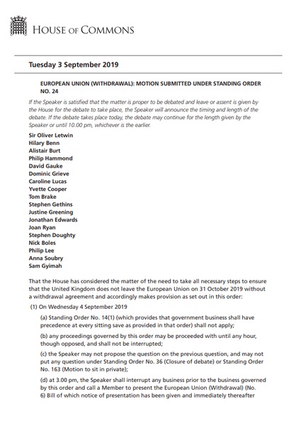 Westminstenders: It's a trap!