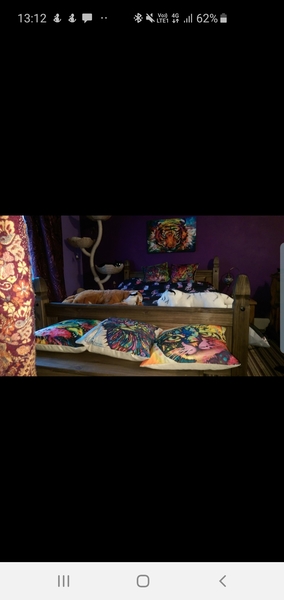 To ask what colour your bedroom is?