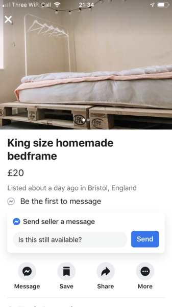 To start another shit for sale on Facebook thread?