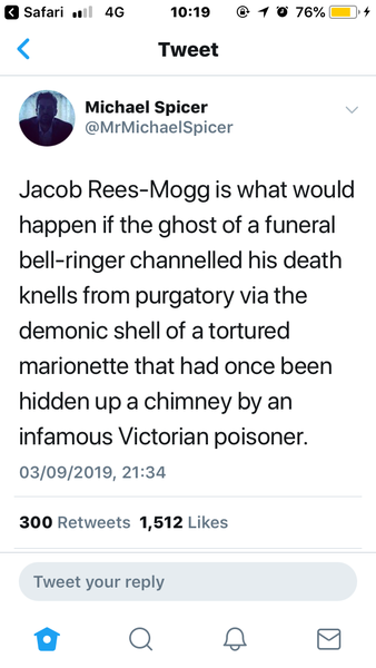AIBU to hope Jacob Rees Mogg never gets back up?