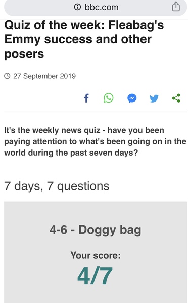 I scored 7/7!