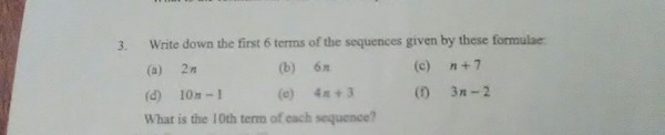 Year 7 maths question