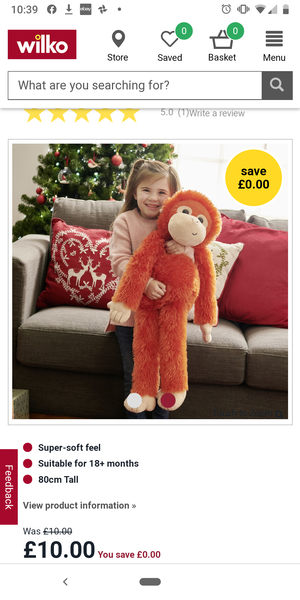 Giant/Oversize Cuddly toy