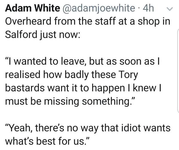 Westminstenders: "He's in trouble". No he's not.