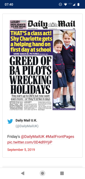 Westminstenders: "He's in trouble". No he's not.