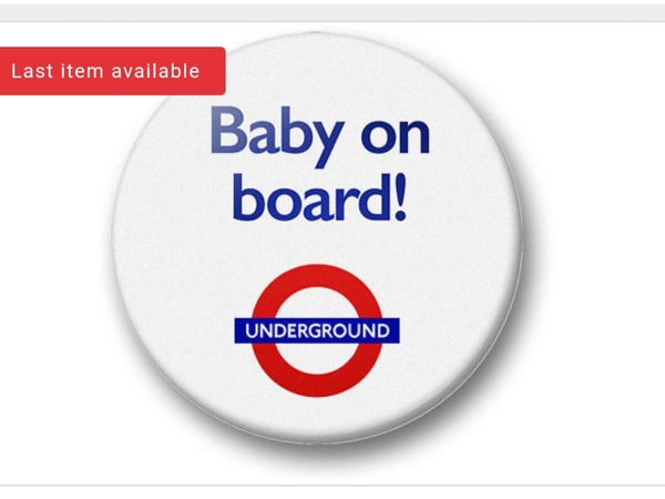 To not wear a baby on board badge