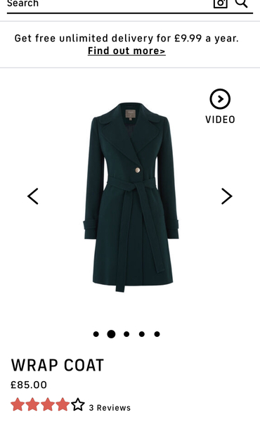 After a really smart forest green wool coat