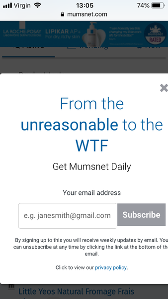 ‘Oi you! Sign up!’ - but I already have