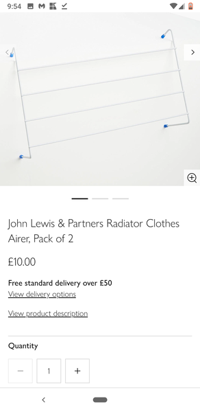 To dry my clothes on the radiator