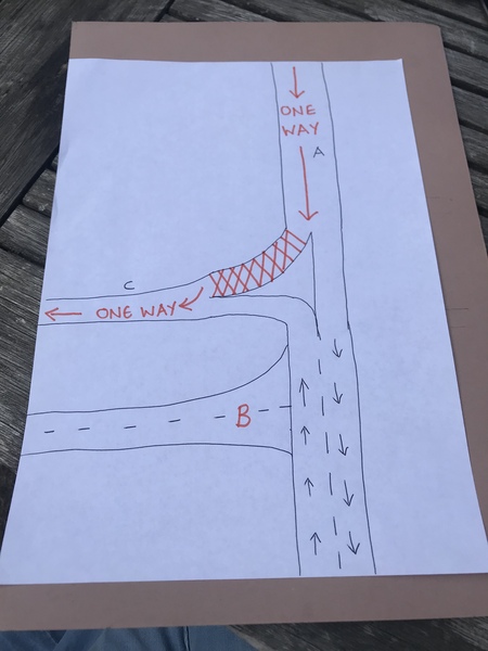 AIBU - council and bus lane (WITH DIAGRAM)