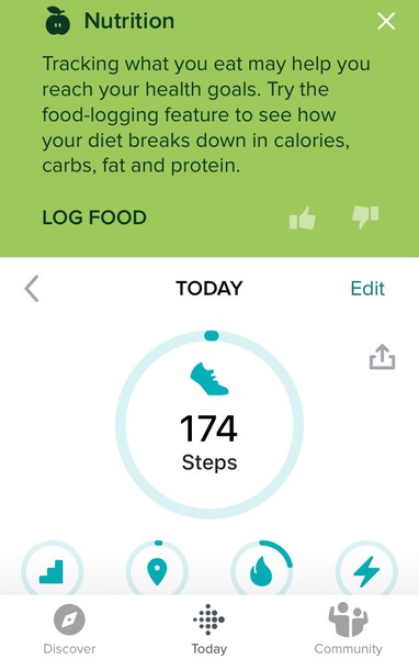 Fitbit header, popup window: how to get rid