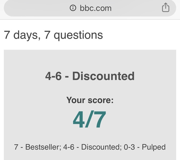 I scored 7/7!
