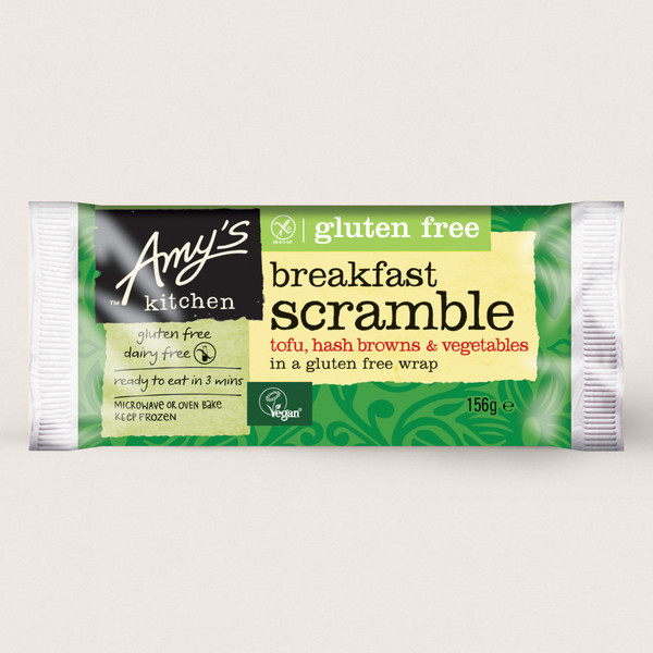 Vegan breakfast which can just be lifted out of the fridge and snarfed in seconds?