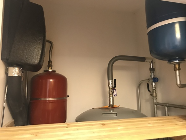 Solar panel hot water in winter
