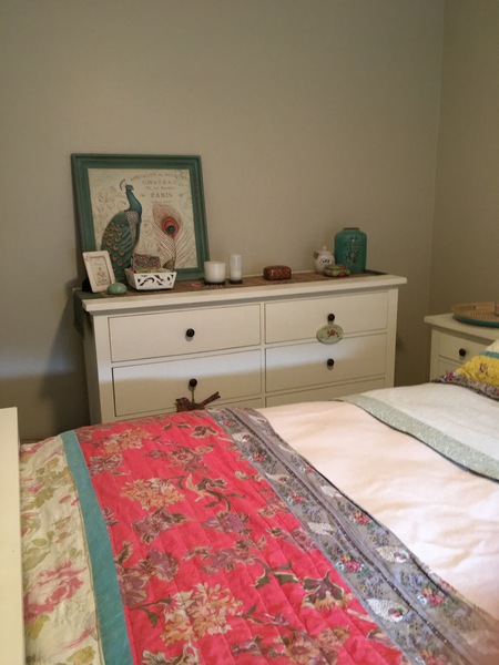 To ask what colour your bedroom is?