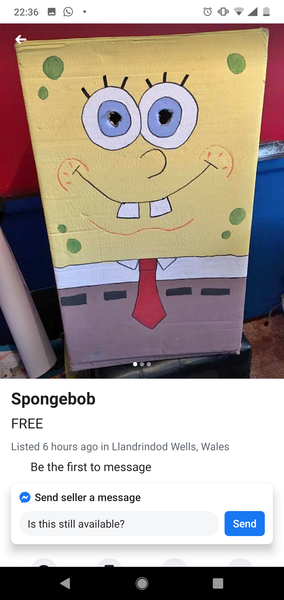 To start another shit for sale on Facebook thread?