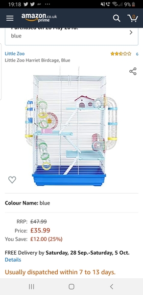 Not to get a new hamster cage?