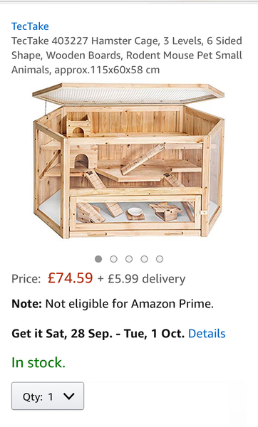 Not to get a new hamster cage?