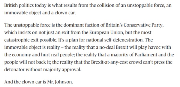 Westministenders: Is Boris  going to give us one ?