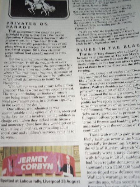 Westministenders: Is Boris  going to give us one ?