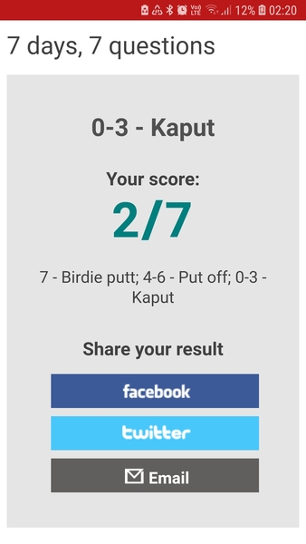 I scored 7/7!