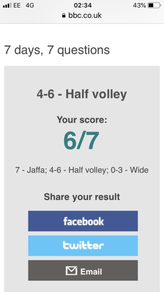 I scored 7/7!