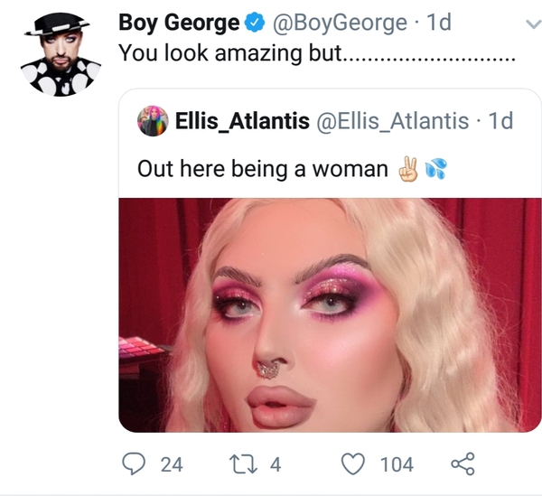 Genderbending 80s men who have come out as GC